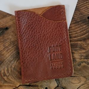 BNNU Portland Leather Goods  minimalist wallet, nutmeg